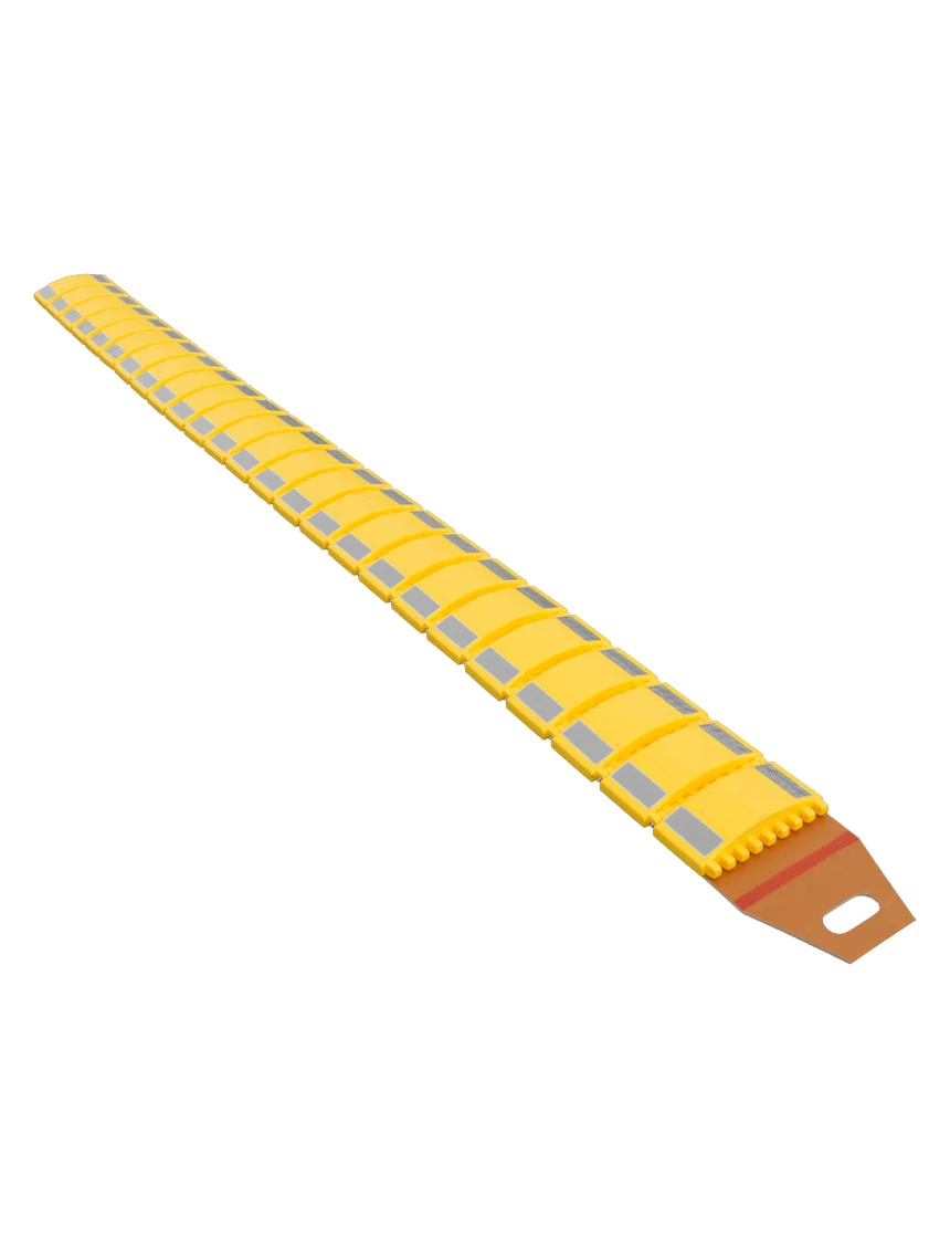9\u0027 6\" Portable Yellow Speed Bump with Yellow Reflectors \u0026 Carrying Case