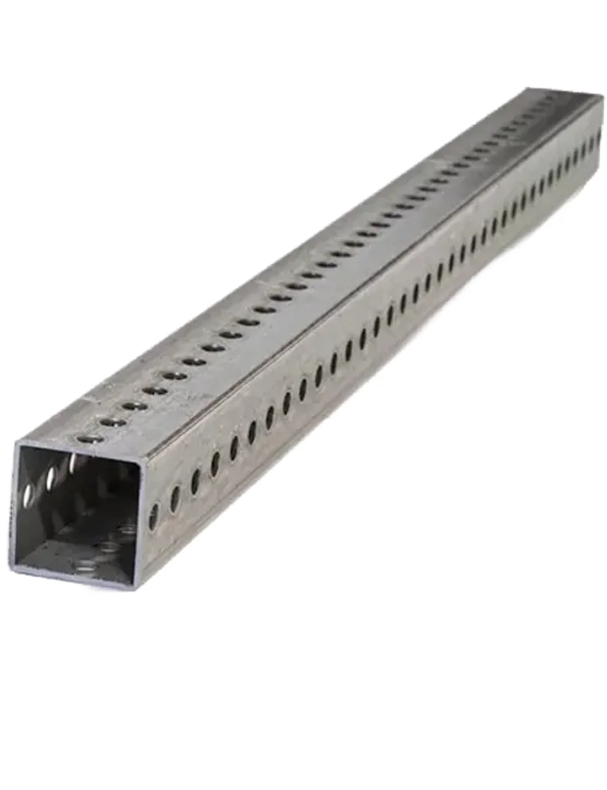 Square Sign Post Anchor, 12 Gauge, 36\" Long, 2\" X 2\" Outer Dimensions (Compatible w/ 1.75\" Square Sign Posts)