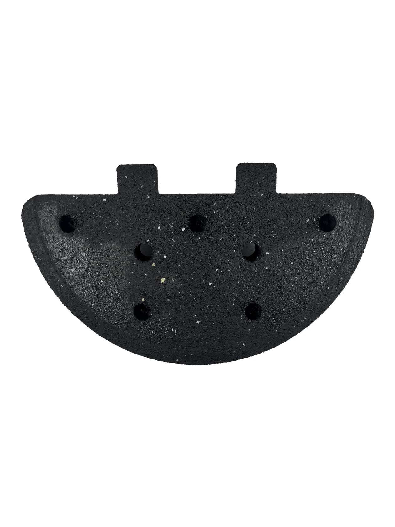 6\" Rounded End Cap For Plasticade Standard Duty Rubber Speed Bump w/ No Mounting Hardware