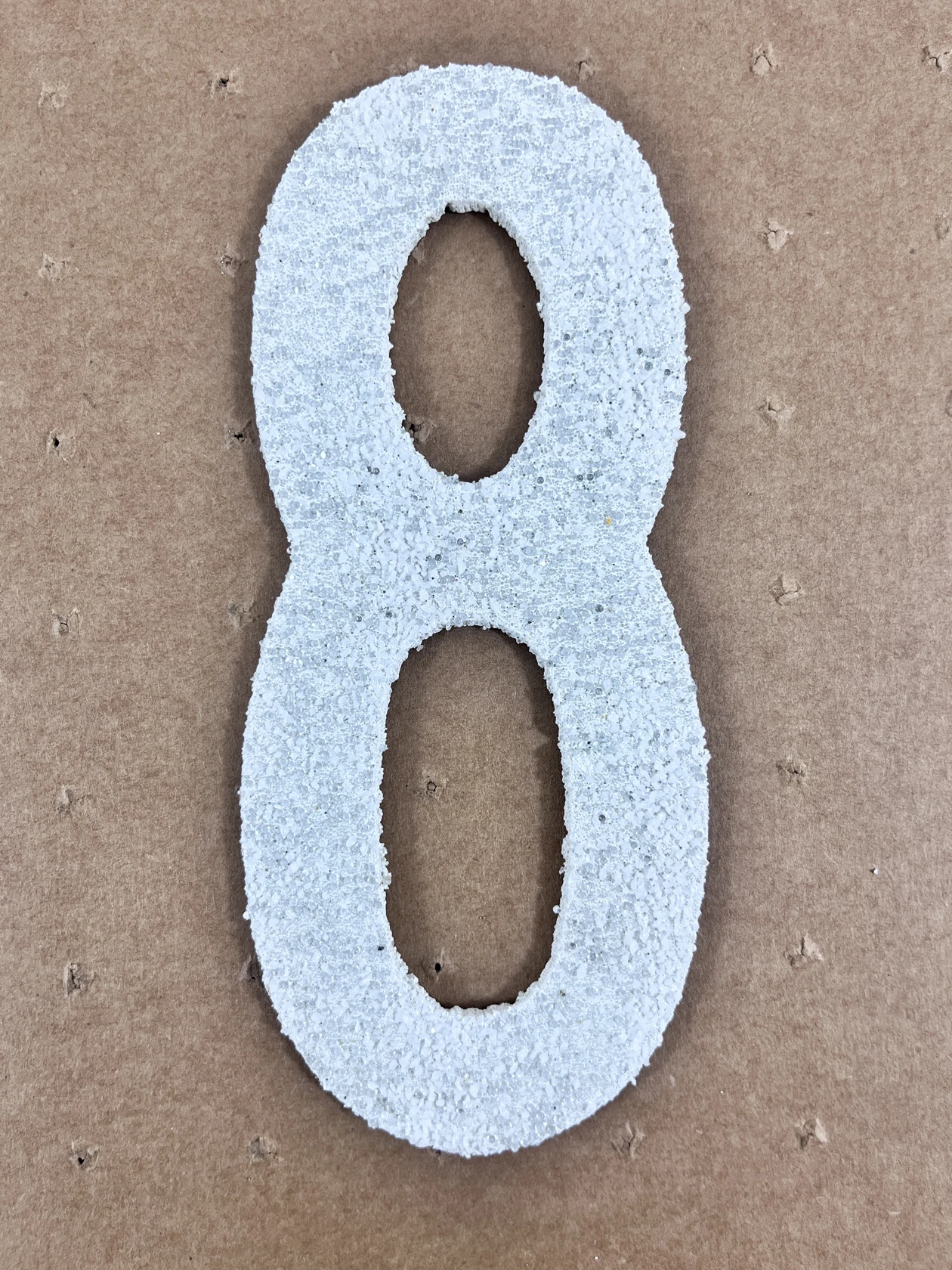 24\" Tall, White, PPG Reflective Premark Thermoplastic Number 8