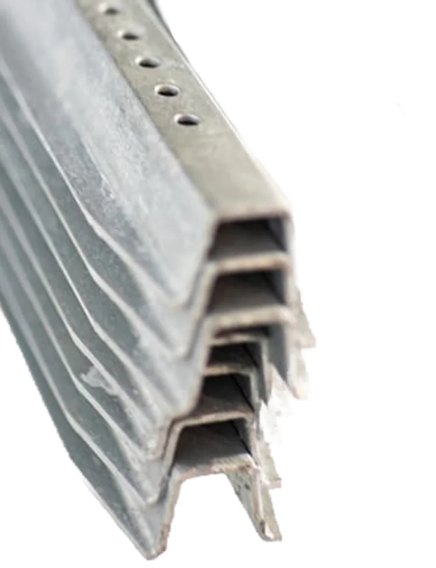 8\u0027 Steel U-Channel Sign Post, Galvanized, 2 lbss/Ft