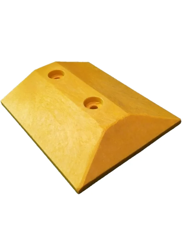 12\" End Cap Kit (2 End Caps) \u0026 four (4) 5\" Lag Bolts \u0026 Anchors for Recycled Plastic Speed Bumps