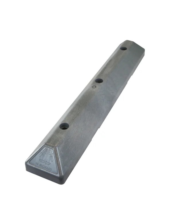 3\u0027 Gray \u0027Commercial\u0027 Parking Block w/8\" Lags \u0026 Anchors