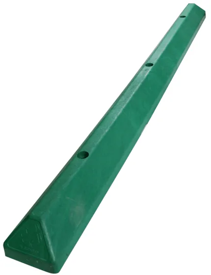 6\u0027 Green EV \u0027Commercial\u0027 Parking Block w/8\" Lags \u0026 Anchors