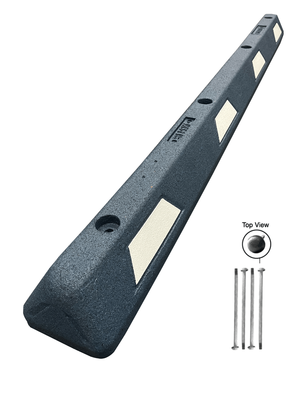 6' Rubber Parking Block by Plasticade