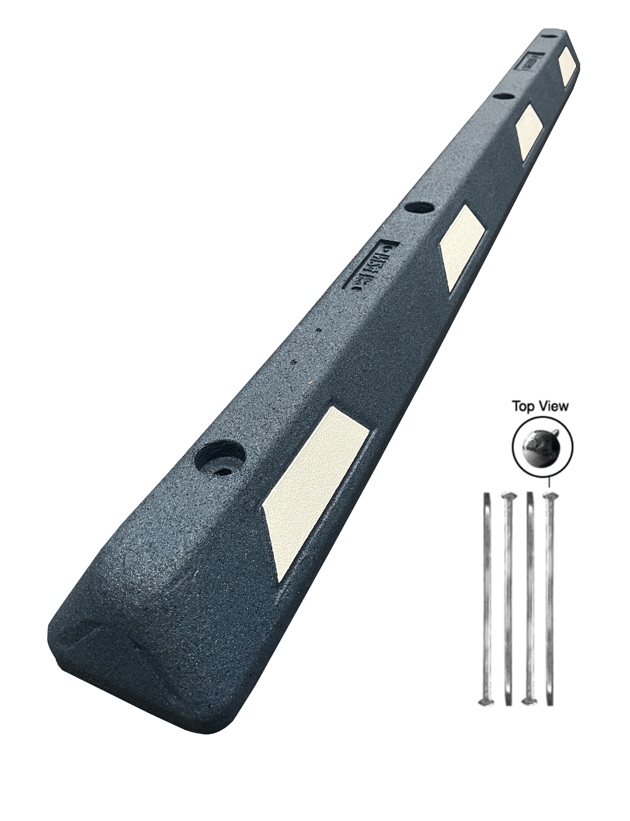 6' Rubber Parking Block by Plasticade