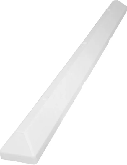 6' Commercial Parking Block - White
