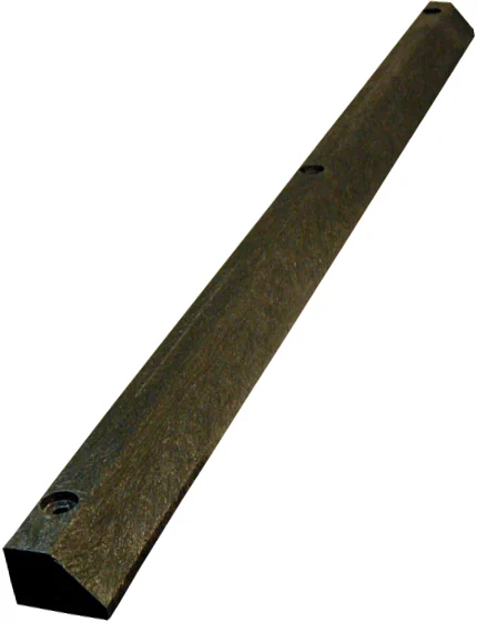 6' Economy Solid Plastic Parking Block