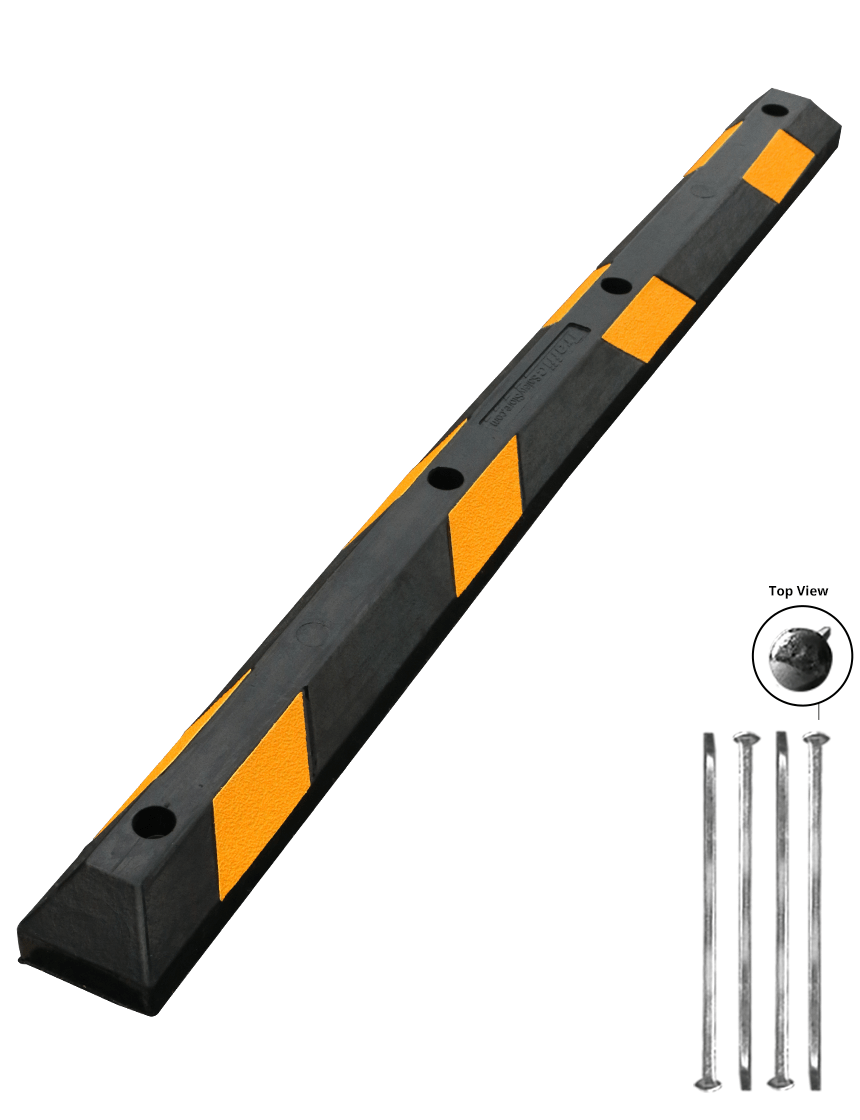 6' Low Profile Rubber Parking Block
