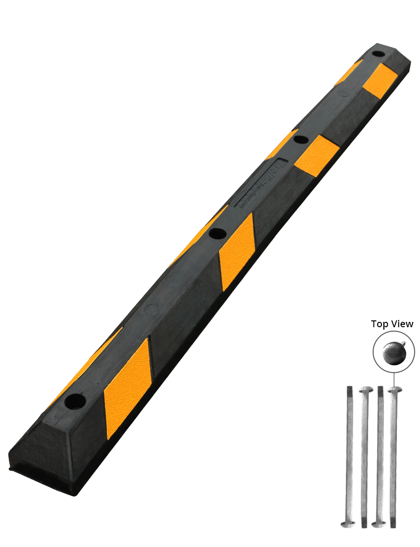 6' Low Profile Rubber Parking Block