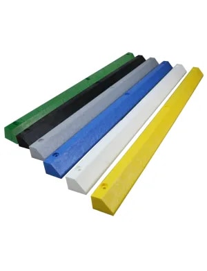 6' Economy Solid Plastic Parking Block
