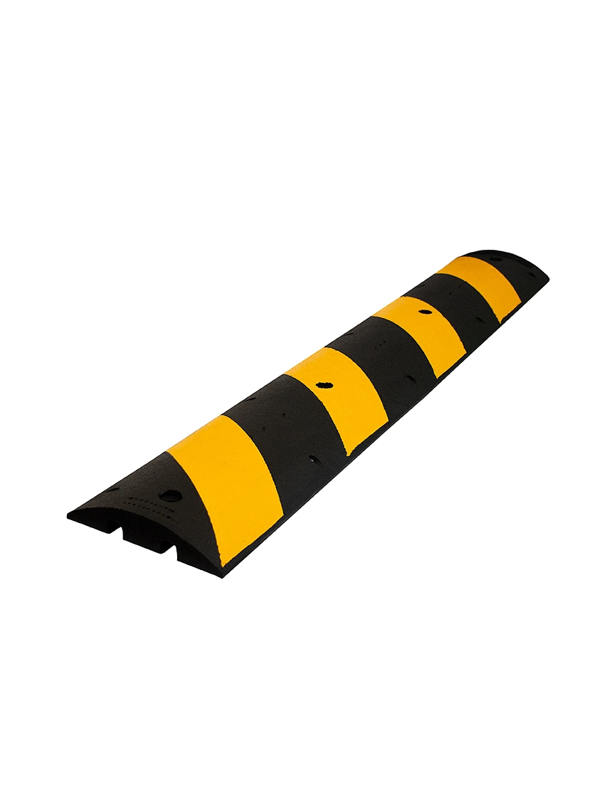 Rubber Speed Bumps with Reflective Stripes