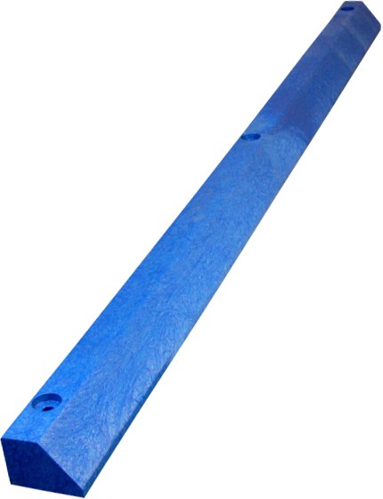 6' Economy Solid Plastic Parking Block